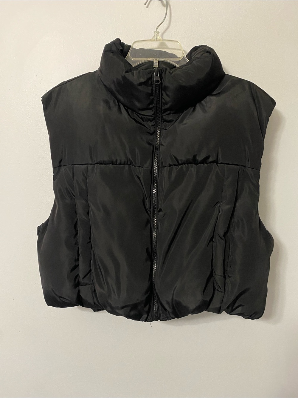BANDIT AND THE BABE Women's Black Puffer Vest LARGE